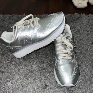 New Balance 574 platforms.